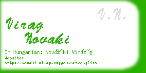 virag novaki business card